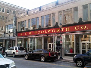 The Woolworths in Greensboro, site of the first sit in.