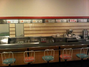 The Woolworth counter in Greensboro, that was the site of the origin of the sit in movement.