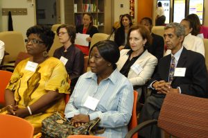 Members listening to a trainer