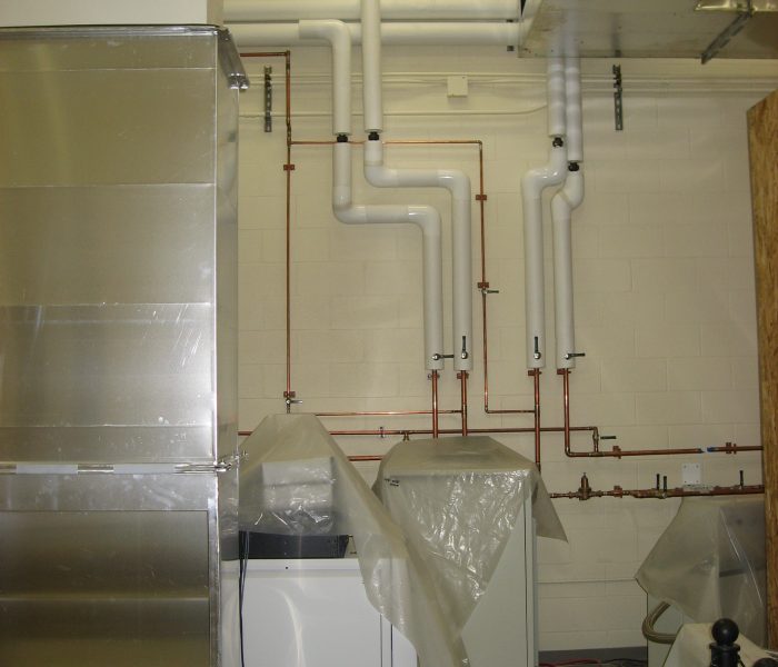 New cooling water lines
