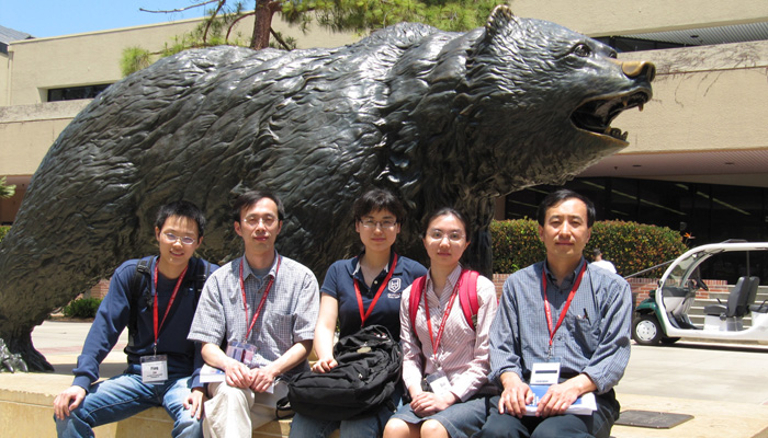 2009 International Worm Meeting in Los Angeles, CA. Ping Liu, Bojun Chen, Haiying Zhan, Qian Ge, and Zhao-Wen Wang