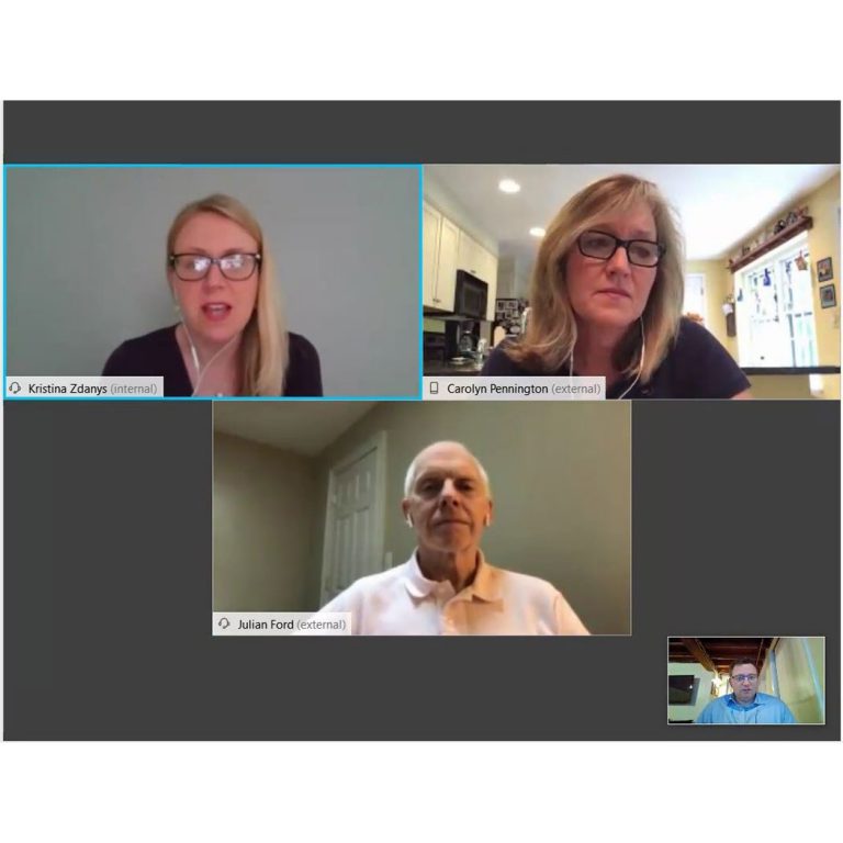 Web conference with Dr. Zdanys, Carolyn Pennington, Dr. Ford, and Chris DeFrancesco