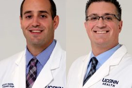 Drs. Anthony Parrino and Joel Ferreria portraits white coats