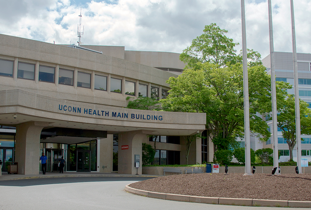 UConn Health Main Building entrance