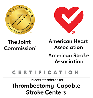 Advanced Thrombectomy-Capable Stroke Center certification logos