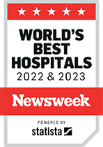 Newsweek's World's Best Hospitals 2022 and 2023 logo