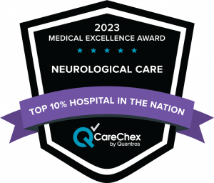 2023 Medical Excellence Award for Neurological Care, Top 10% Hospital in the Nation