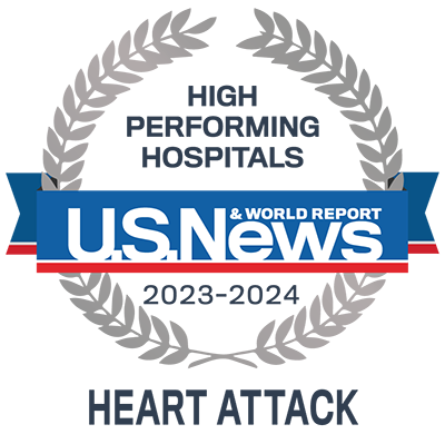 High Performing Hospital - Heart Attack by U.S. News and World Report
