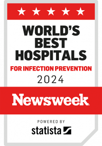 Newsweek's World's Best Hospitals for Infection Prevention 2024 logo