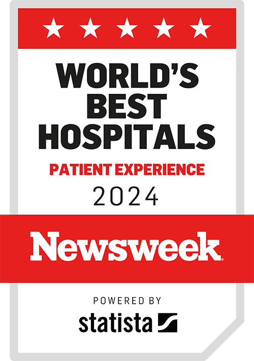 Newsweek's World's Best Hospitals for Patient Experience 2024 logo