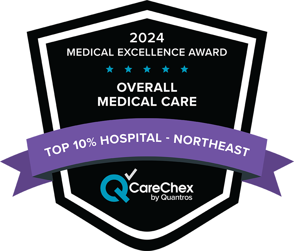 2024 Medical Excellence Award for Overall Medical Care, Top 10% Hospital in the Northeast