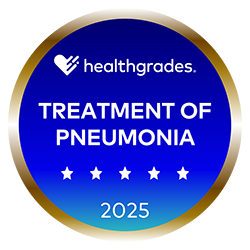 Healthgrades Rated Five Stars for Treatment of Pneumonia 2025