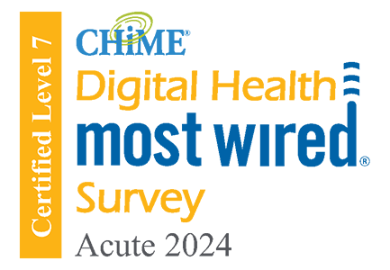 CHiME Digital Health Most Wired logo Acute 2024 Certified Level 7