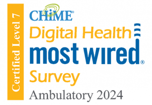 CHiME Digital Health Most Wired logo Ambulatory 2024 Certified Level 7