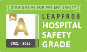 9x Nine Straight A's for Patient Safety by The Leapfrog Group