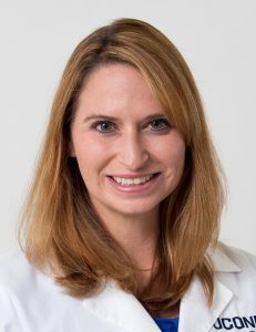 Jillian Fortier MD is a plastic and reconstructive surgeon at UConn Health on September 7, 2018. (Tina Encarnacion/UConn Health photo)